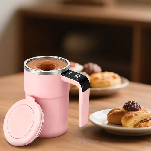 Self-Stirring Magnetic Coffee Mug Stainless Steel 380 ml 1