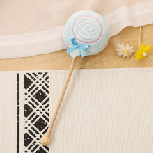 (Blue Candy) Cute Plush Animal Back Hammer Stick With Short Plush Bear Design Fabric