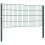 VidaXL vidaXL Fence Panel with Posts Iron 867x80 cm Green 4