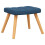 VidaXL vidaXL Schaukelsessel mit Hocker Blau Stoff 8