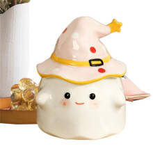 Halloween Mug Halloween Pattern Cup Pattern Cup Ceramic Mug with Lid Cute 350ML for Halloween Home C