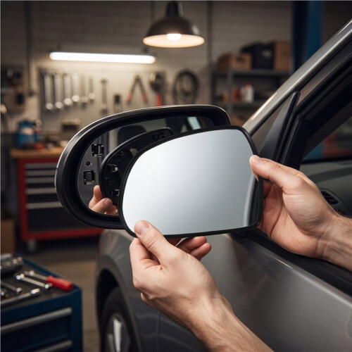 Car Rearview Mirror Lens Side Mirror Glass for   2004-2010