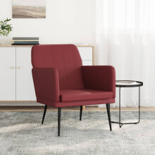 vidaXL Armchair Wine Red 61x78x80 cm Faux Leather
