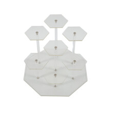 Acrylic Risers Display Stand,7Tier Perfume Organizer and Cupcake Stand,Storage Display Stand for Collectibles and Crafts