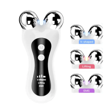 EMS V Face Elektrischer Lifting-Gesichtsroller – Gesichtsstraffung & Konturpflege, USB-C, kabellos, 400 mAh, Weiß