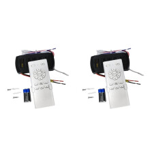 2X Frequency Conversion Ceiling Fan Remote Control Kit 6 Speed High Voltage Receiver Light Controller