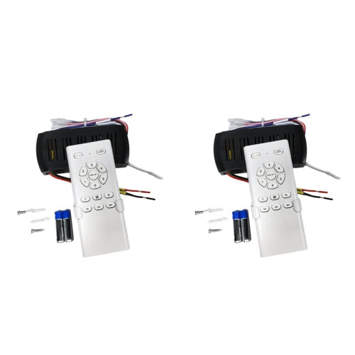 2X Frequency Conversion Ceiling Fan Remote Control Kit 6 Speed High Voltage Receiver Light Controller