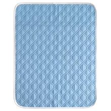 Cama para Perros de Verano en Azul Glaciar, Alfombrilla de Fibra de Hielo Slicky, Transpirable y Amigable con las Mascotas