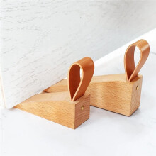 Wood ,Solid Wood Non-Slip Door Wedges,Sturdy Door Stop Wedge, Fit for Door Bottom Seam