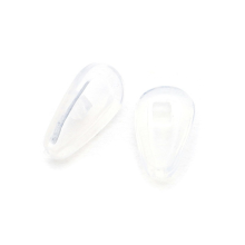 30 paires de plaquettes nasales antidérapantes en silicone A3 pour lunettes Transparent