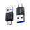 Type-C-Stecker zu USB 3.0-Stecker Adapter 4er-Pack – High-Speed-Datenübertragung und Laden, kompaktes schwarzes Design 1