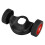 Grass Trimmer Auxiliary Support Wheel – PVC Support Wheel for Handheld and Backpack Trimmers, Black and Red 1