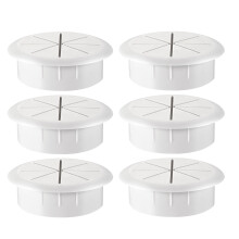 Passe-câble de table 50 mm, pack de 6 White