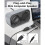 1 Set Computer Speakers for PC, 2x3W USB Powered Small Stereo Speakers with 3.5mm Aux, Volume Control, Plug and 3