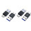 Type-C-Stecker zu USB 3.0-Stecker Adapter 4er-Pack – High-Speed-Datenübertragung und Laden, kompaktes schwarzes Design 3