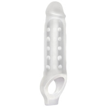 Blue Line Mighty Extender Penis Sleeve with Ball Loop Adds 3 Inches