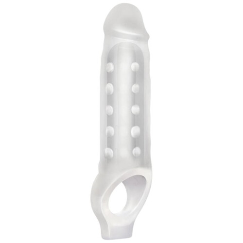 Blue Line Mighty Extender Penis Sleeve with Ball Loop Adds 3 Inches