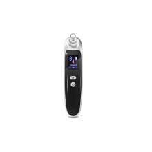 Akku Blackhead Remover mit LCD-Display, 5-stufiger Porenreiniger und Mitesser-Sauger, USB-aufladbar, Schwarz