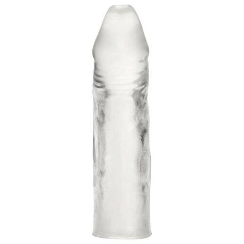 Blue Line 6.5 Inch Realistic Penis Extension Sleeve Clear 1
