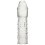 Blue Line 6.5 Inch Veiny Penis Extension Sleeve Clear 2