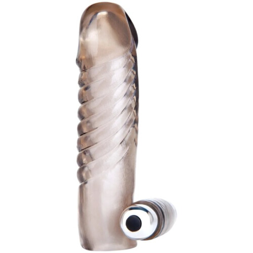 Blue Line 5.25 Inch Vibrating Penis Sleeve Extender 1