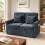 Homcom HOMCOM 2 Seater Sofa Bed, 3-in-1 Convertible Pull Out Sofa Bed, Dark Blue 2