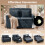 Homcom HOMCOM 2 Seater Sofa Bed, 3-in-1 Convertible Pull Out Sofa Bed, Dark Blue 4