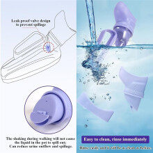 Weiblicher Urinal 40oz, Auslaufsichere Urinflasche mit Griff für Den Einsatz Am Bett und Nachts, Tragbare Urinflasche für Reisen im Auto