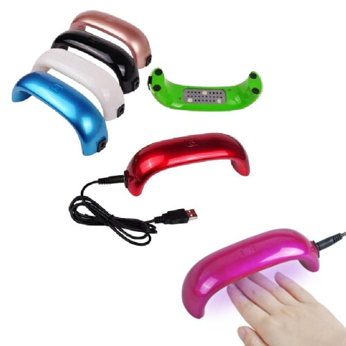(Blue)Usb Mini Nail Lamp Led Nails Polish Drying Device Light Therapy Tool Machine 2