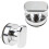 Suction Cup Handle for Door and Drawer 4-Pack Silver 1