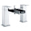 Balterley Modern Bathroom Deck Mounted Square Waterfall Spout Bath Shower Mixer Tap - Chrome 3