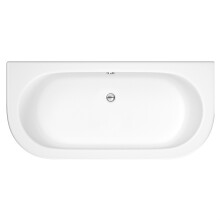 1700 x 750 Curved Back To Wall Bath & Panel