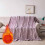 Hwkond Solid Flannel Throw Blanket Taro Purple 100x150cm 8