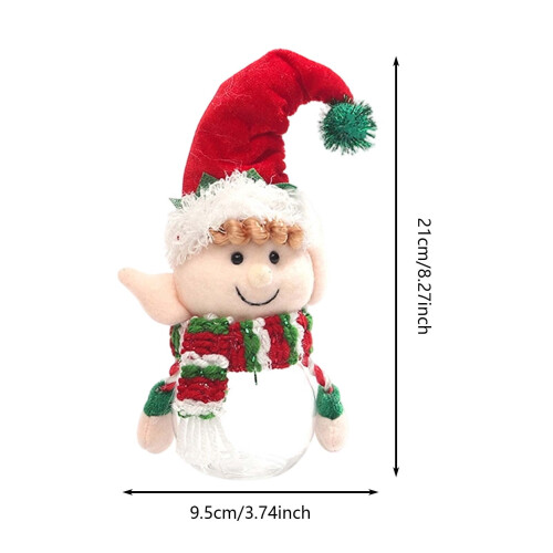 Christmas Candy Storage Can Green Hat Design 1 Piece 1