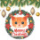 Orange Cat Ceramic Ornament Christmas Decor 1 Piece 1