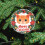 Orange Cat Ceramic Ornament Christmas Decor 1 Piece 5