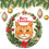 Orange Cat Ceramic Christmas Ornament 1 Pack 1