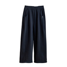 Girls Winter Pants Pure Color Wide Leg Slim Fit