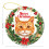 Orange Cat Ceramic Christmas Ornament 1 Pack 2