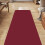 Kitchen Rug Woven Red Pattern Non-Slip Backing 3