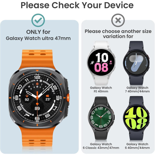 Galaxy Watch 7 Ultra 2024 Screen Protector Case 2 Pack 1