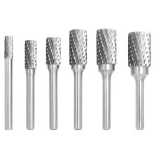 Solid Carbide Burr Set for Rotary Tools 6-Piece