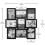 International Designs collage picture frame black 5x7 inch 5