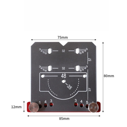 35mm Locking Hinge Drilling Jig Aluminum Alloy 1