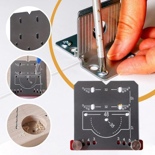 35mm Locking Hinge Drilling Jig Aluminum Alloy 2
