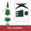 Light Green Pencil Christmas Tree 6FT 390 Tips with Plastic 7