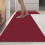 Kitchen Rug Woven Red Pattern Non-Slip Backing 6