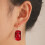 Soumake Patriotic Dangle Earrings Red White Blue 1 Pair 2