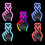 Solar-Powered Finger Heart Car Light - Multi-Color LED, 2