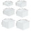 Acrylic White Buffet Risers 6PCS Large Cube Boxes 2
